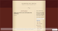 Desktop Screenshot of learningbytrivia.wordpress.com