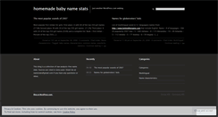 Desktop Screenshot of namestats.wordpress.com
