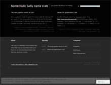 Tablet Screenshot of namestats.wordpress.com