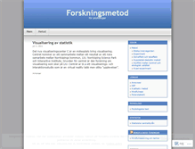 Tablet Screenshot of forskningsmetod.wordpress.com