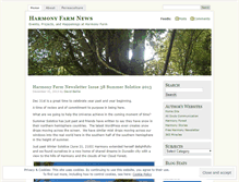 Tablet Screenshot of harmonyfarm.wordpress.com