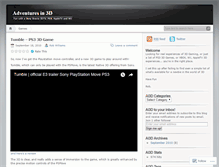 Tablet Screenshot of adventuresin3d.wordpress.com