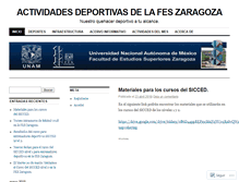 Tablet Screenshot of deportivasfeszaragoza.wordpress.com