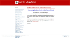 Desktop Screenshot of liturgyforum.wordpress.com