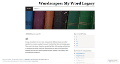 Desktop Screenshot of literascapes.wordpress.com