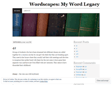 Tablet Screenshot of literascapes.wordpress.com