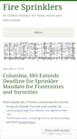 Mobile Screenshot of firesprinklers.wordpress.com