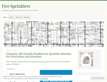 Tablet Screenshot of firesprinklers.wordpress.com