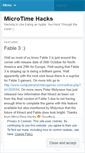 Mobile Screenshot of microtimehacks.wordpress.com