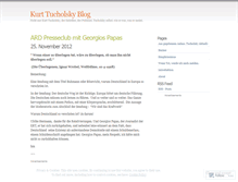 Tablet Screenshot of kurttucholsky.wordpress.com