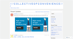 Desktop Screenshot of collectiveofconvenience.wordpress.com