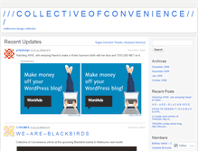 Tablet Screenshot of collectiveofconvenience.wordpress.com