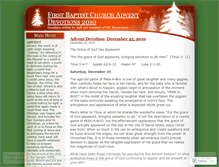 Tablet Screenshot of fbcwboroadvent.wordpress.com