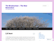 Tablet Screenshot of breakachian.wordpress.com