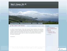 Tablet Screenshot of nikolvbowen.wordpress.com