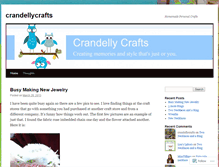 Tablet Screenshot of crandellycrafts.wordpress.com