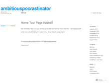 Tablet Screenshot of ambitiouspocrastinator.wordpress.com