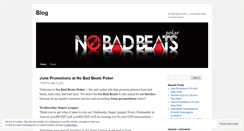 Desktop Screenshot of nobadbeatspoker.wordpress.com