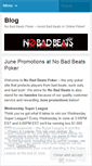 Mobile Screenshot of nobadbeatspoker.wordpress.com