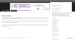 Desktop Screenshot of forthebubbles.wordpress.com