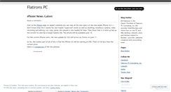 Desktop Screenshot of flatironspc.wordpress.com