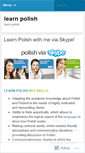 Mobile Screenshot of learnpolish.wordpress.com