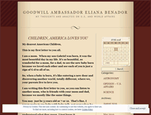 Tablet Screenshot of elianabenador.wordpress.com