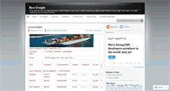 Desktop Screenshot of bestfreight.wordpress.com