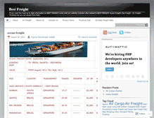 Tablet Screenshot of bestfreight.wordpress.com