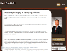 Tablet Screenshot of paulcanfield.wordpress.com