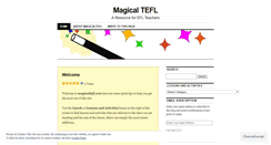 Desktop Screenshot of magicaltefl.wordpress.com