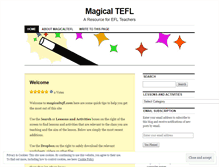 Tablet Screenshot of magicaltefl.wordpress.com