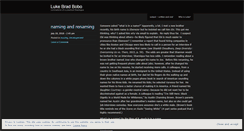 Desktop Screenshot of lukebobo.wordpress.com