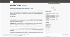 Desktop Screenshot of jagriffin.wordpress.com