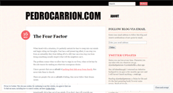 Desktop Screenshot of pedrocarrion.wordpress.com