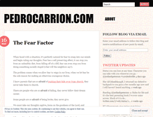 Tablet Screenshot of pedrocarrion.wordpress.com