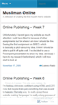 Mobile Screenshot of muslimanonline.wordpress.com