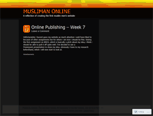 Tablet Screenshot of muslimanonline.wordpress.com