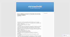 Desktop Screenshot of citrixtechwiki.wordpress.com