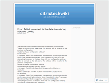 Tablet Screenshot of citrixtechwiki.wordpress.com