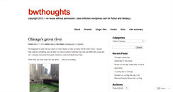 Desktop Screenshot of bwthoughts.wordpress.com