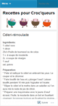 Mobile Screenshot of crocrecettes.wordpress.com