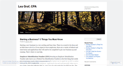 Desktop Screenshot of leagrafcpa.wordpress.com