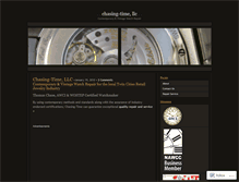 Tablet Screenshot of chasingtimellc.wordpress.com