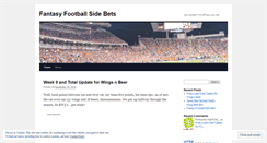 Desktop Screenshot of fantasysidebets.wordpress.com