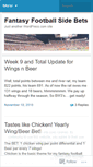 Mobile Screenshot of fantasysidebets.wordpress.com