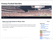 Tablet Screenshot of fantasysidebets.wordpress.com