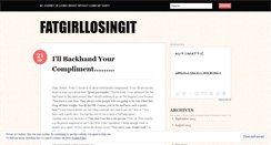 Desktop Screenshot of fatgirllosingit.wordpress.com