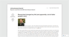 Desktop Screenshot of clinicalresearchworld.wordpress.com