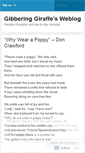 Mobile Screenshot of gibberinggiraffe.wordpress.com